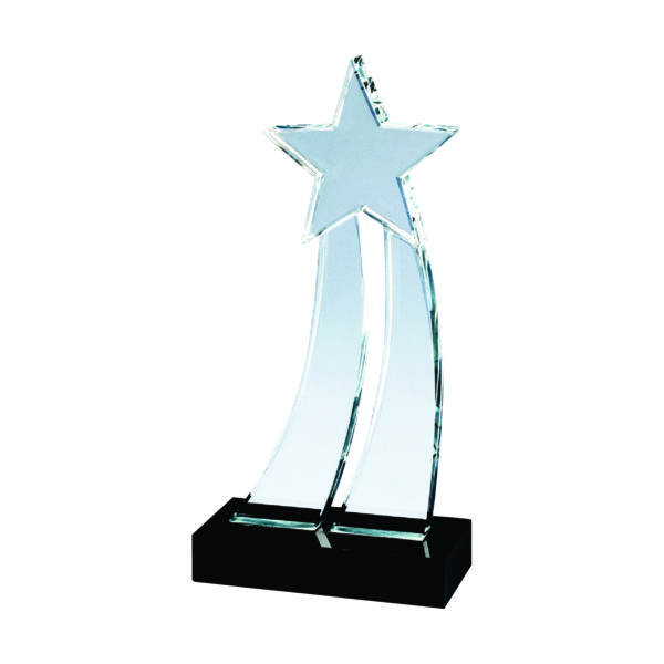 Star Crystal Plaques CTICP718 – Die Cut Crystal Star Award | Trophy Supplier at Clazz Trophy Malaysia