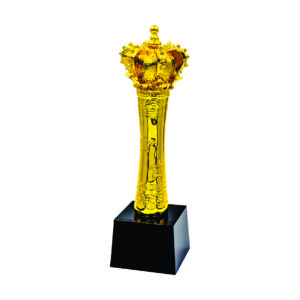 Beauty Pageant Sculpture Trophies CTIFF208 – Golden Crown Sculpture | Trophy Supplier at Clazz Trophy Malaysia
