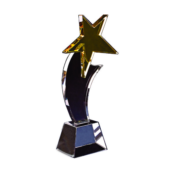 Star Crystal Plaques CTICP063 – Exclusive Crystal Star Award | Trophy Supplier at Clazz Trophy Malaysia