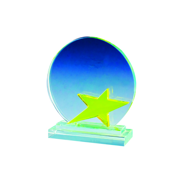 Star Crystal Plaques CTICP101 – Exclusive Crystal Star Award | Trophy Supplier at Clazz Trophy Malaysia