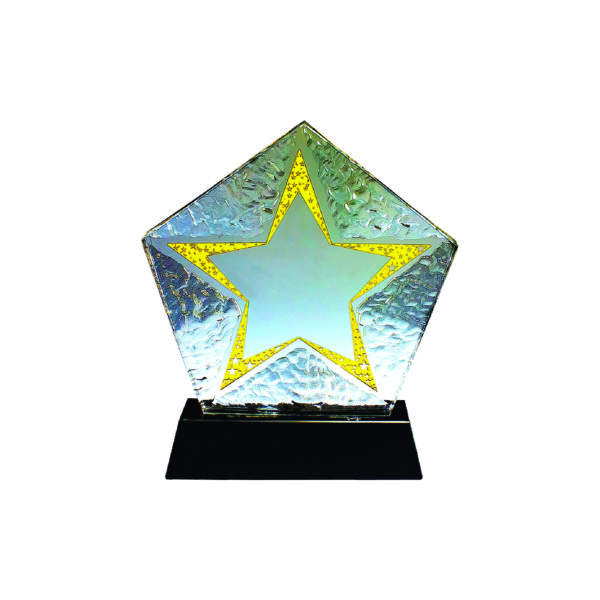 Star Crystal Plaques CTICP034 – Exclusive Crystal Star Award | Trophy Supplier at Clazz Trophy Malaysia