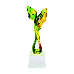 Liu li Sculpture Trophies CTISL103 – Hand Crafted Water Liuli Sculpture | Clazz Trophy Supplier Malaysia