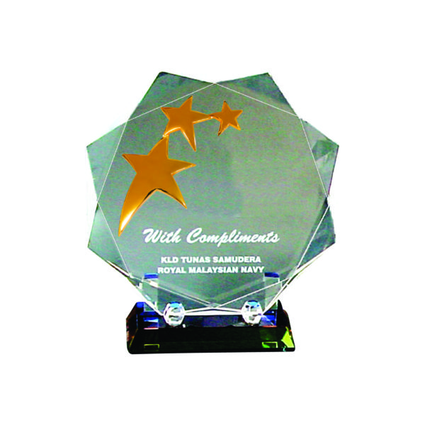 Star Crystal Plaques CTIPC016 – Exclusive Crystal Star Award | Trophy Supplier at Clazz Trophy Malaysia