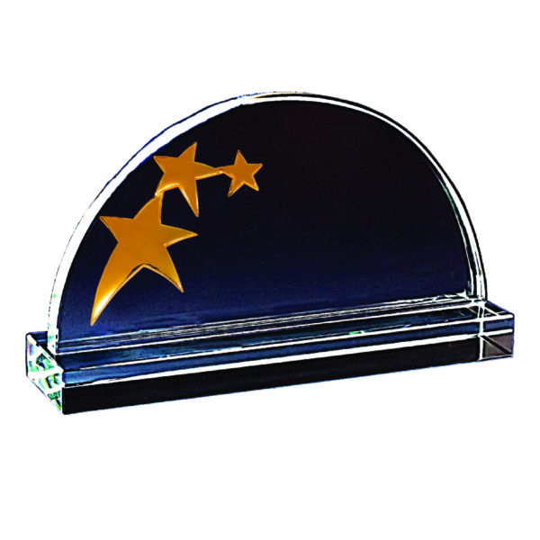 Star Crystal Plaques CTICP055 – Yellow Crystal Star | Clazz Trophy Supplier Malaysia