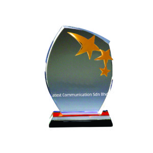 Star Crystal Plaques CTICP003 – Exclusive Crystal Star Award | Trophy Supplier at Clazz Trophy Malaysia