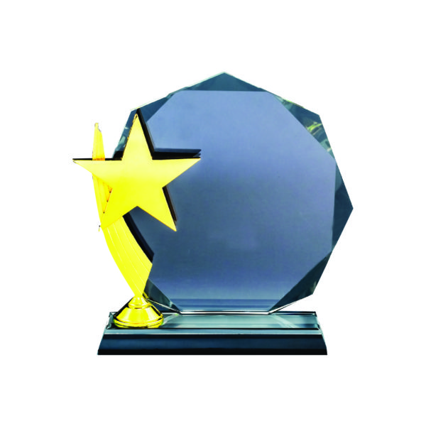 Beautiful Crystal Plaques CTIGM041 – Exclusive Crystal Star Award | Trophy Supplier at Clazz Trophy Malaysia