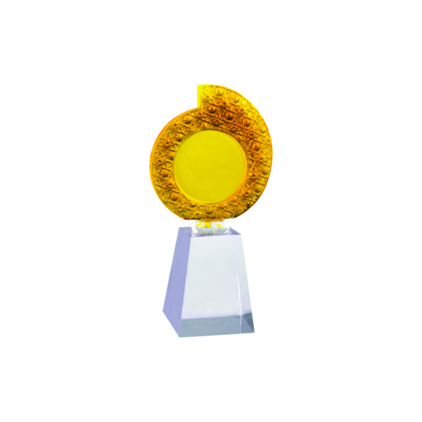 Beautiful Crystal Trophies CTIHD108 – Gold Crystal Trophy | Trophy Supplier at Clazz Trophy Malaysia