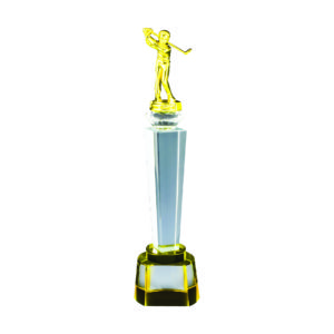 Golf Competition Crystal Trophies CTIMT636 – Exclusive Crystal Golf Trophy | Trophy Supplier at Clazz Trophy Malaysia
