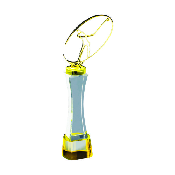 Golf Competition Crystal Trophies CTIMT640 – Exclusive Crystal Golf Trophy | Trophy Supplier at Clazz Trophy Malaysia