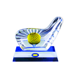 Golf Competition Crystal Trophies CTICM011 – Exclusive Crystal Golf Award | Trophy Supplier at Clazz Trophy Malaysia