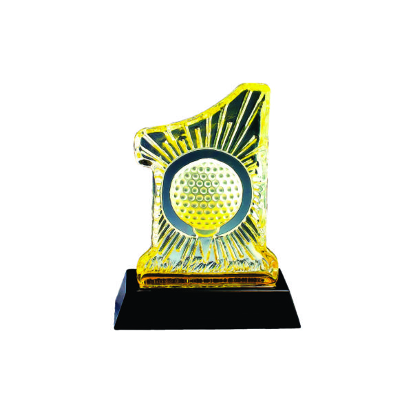 Golf Competition Crystal Trophies CTICM031 – Exclusive Crystal Golf Award | Trophy Supplier at Clazz Trophy Malaysia