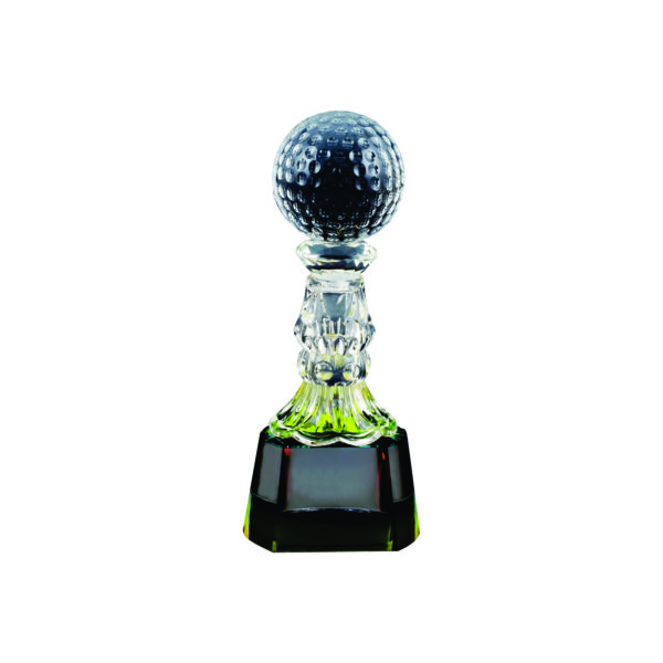 Golf Competition Crystal Trophies CTICT177 – Exclusive Crystal Golf Trophy | Trophy Supplier at Clazz Trophy Malaysia
