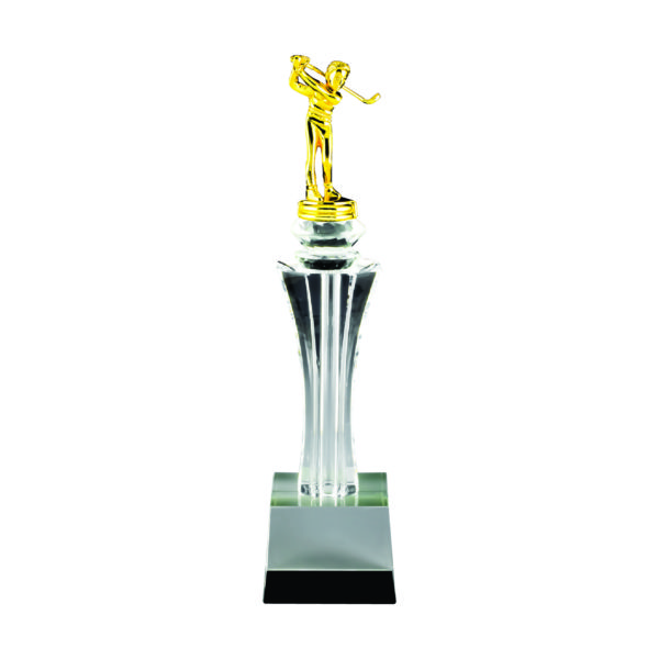 Golf Competition Crystal Trophies CTICT516 – Exclusive Crystal Golf Trophy | Trophy Supplier at Clazz Trophy Malaysia