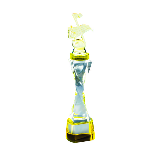 Singing Competition Crystal Trophies CTICT793 – Exclusive Singing Crystal Trophy | Clazz Trophy Supplier Malaysia