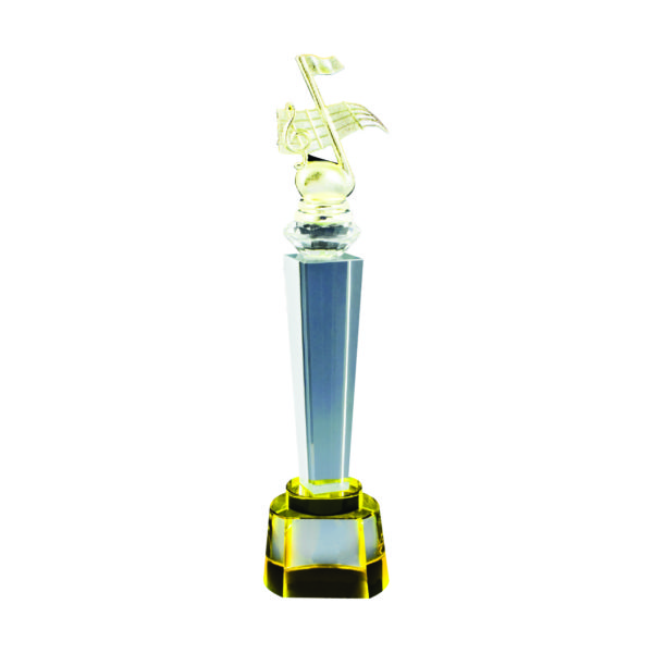 Singing Competition Crystal Trophies CTICT794 – Exclusive Singing Crystal Trophy | Clazz Trophy Supplier Malaysia