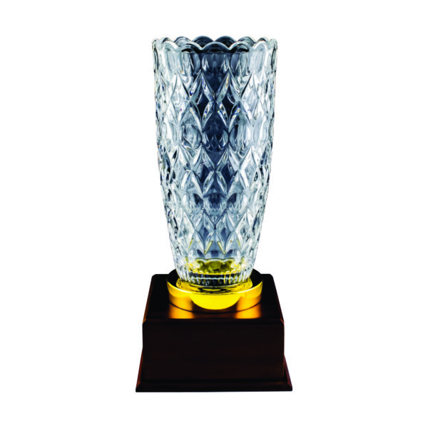 Crystal Vase Trophies CTICV602 – Exclusive Crystal Vase Trophy | Clazz Trophy Supplier Malaysia