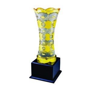 Crystal Vase Trophies CTICV035 – Exclusive Crystal Vase Trophy | Clazz Trophy Supplier Malaysia