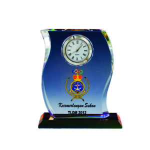 Crystal Clock Plaques CTICQ026 – Exclusive Crystal Clock Award | Trophy Supplier at Clazz Trophy Malaysia