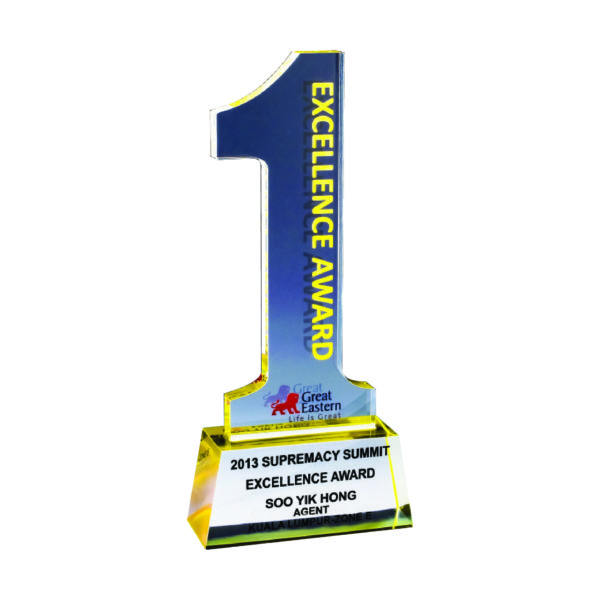 Custom Made Acrylic Plaques CTEAA111 – Exclusive Acrylic Award | Clazz Trophy Supplier Malaysia