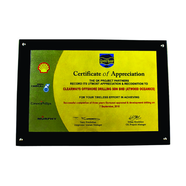 Custom Made Acrylic Plaques CTIWW611 – Exclusive Plaque With Acrylic Stand | Clazz Trophy Supplier Malaysia