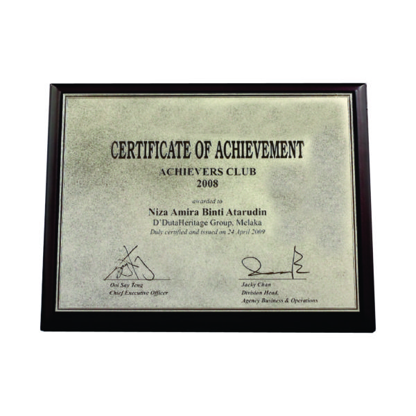 Custom Made Acrylic Plaques CTIWW612 – Exclusive Plaque With Acrylic Stand | Clazz Trophy Supplier Malaysia