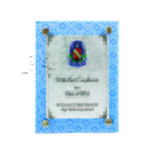 Traditional Songket Plaques CTIWW121 – Blue Songket Plaque | Trophy Supplier at Clazz Trophy Malaysia