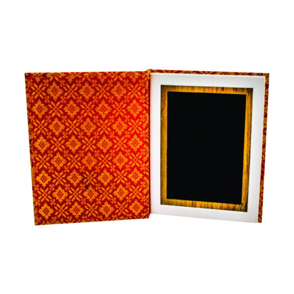 Wooden Boxes Songket Plaques CTIWW102A – Red Songket Boxes | Clazz Trophy Supplier Malaysia