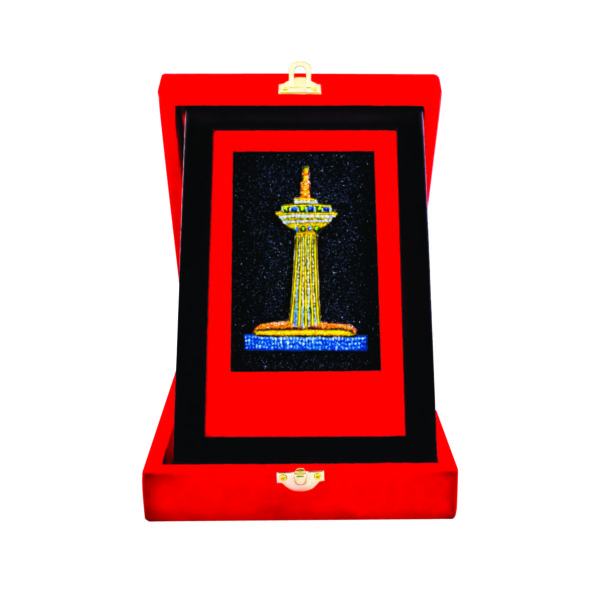 Special Songket Plaques CTIMB200 – Red Songket Plaque | Clazz Trophy Supplier Malaysia