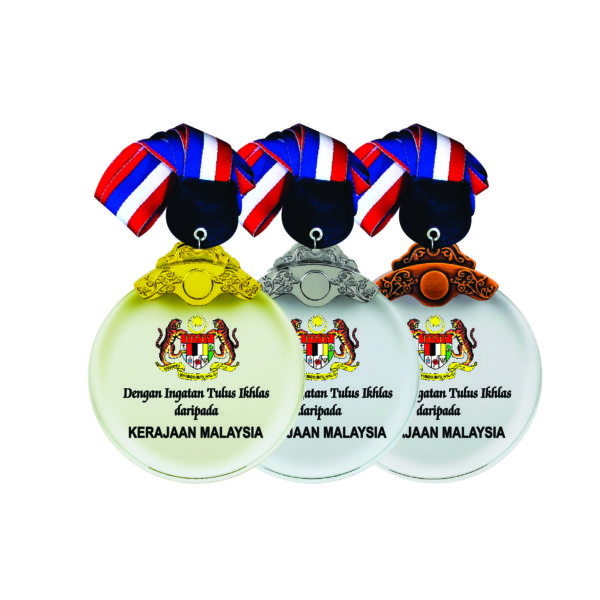 Round LED Medals CTICM046 – Exclusive LED Medal | Clazz Trophy Supplier Malaysia