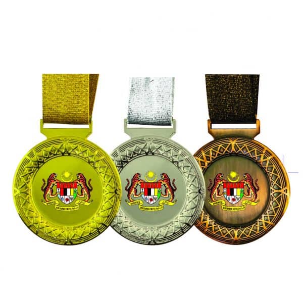 Beautiful Metal Medals CTIRM016 – Exclusive Metal Medal (Front) | Clazz Trophy Supplier Malaysia