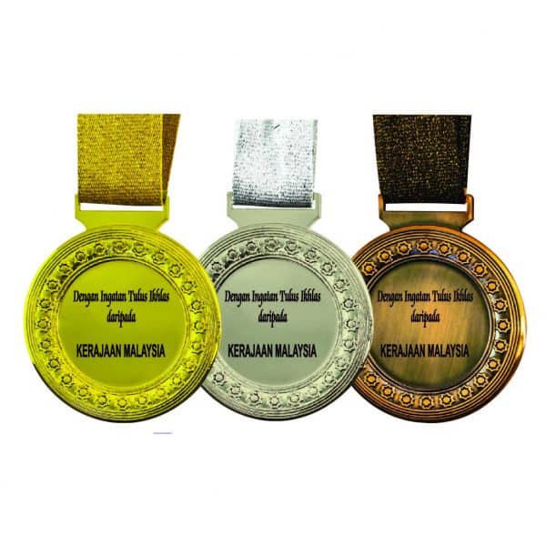 Beautiful Metal Medals CTIRM016 – Exclusive Metal Medal (Back) | Clazz Trophy Supplier Malaysia