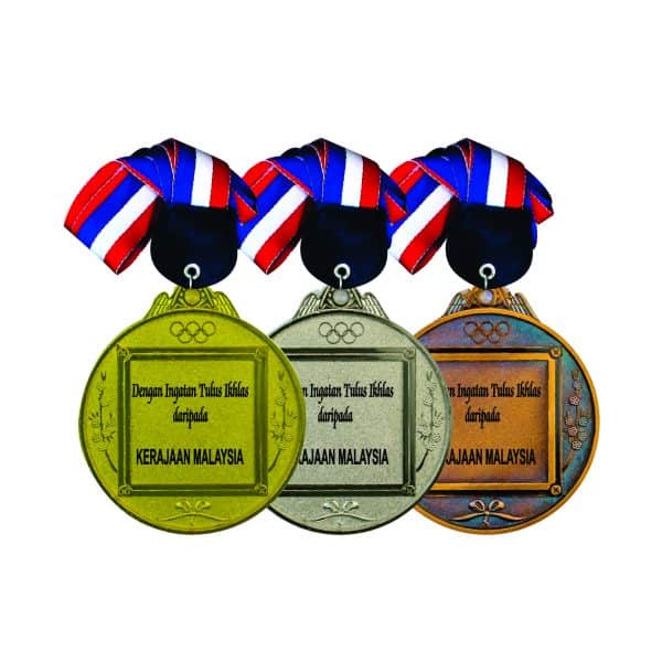 Beautiful Metal Medals CTIRM014 – Exclusive Metal Medal (Front) | Trophy Supplier at Clazz Trophy Malaysia