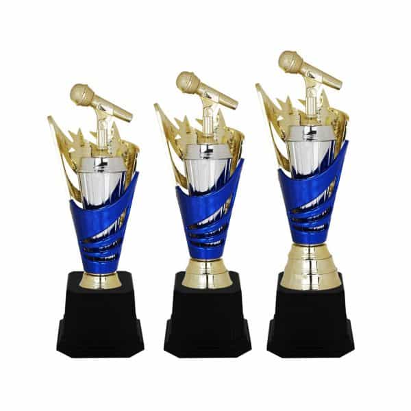 Singing Competition Acrylic Trophies CTAC4039 – Acrylic Microphone & Star Trophy | Clazz Trophy Supplier Malaysia