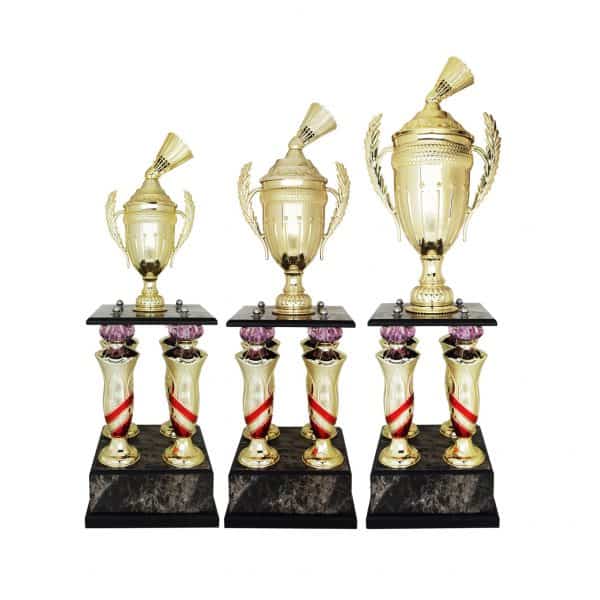 Badminton Competition Acrylic Trophies CTAC4071 – Acrylic Badminton Trophy | Clazz Trophy Supplier Malaysia