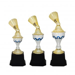 Badminton Competition Acrylic Trophies CTAC4073 – Acrylic Badminton Trophy | Clazz Trophy Supplier Malaysia