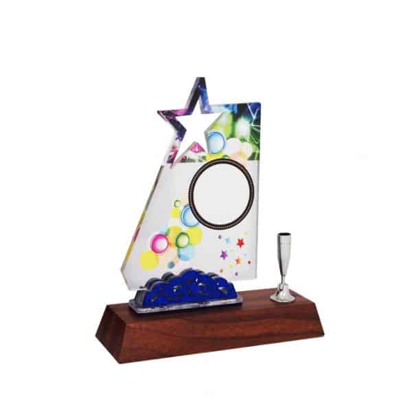 Acrylic Plaques with Pen Holders CTAC4137 – Acrylic Star Plaque | Clazz Trophy Supplier Malaysia