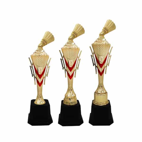 Badminton Competition Acrylic Trophies CTAC4218 – Acrylic Badminton Trophy | Clazz Trophy Supplier Malaysia