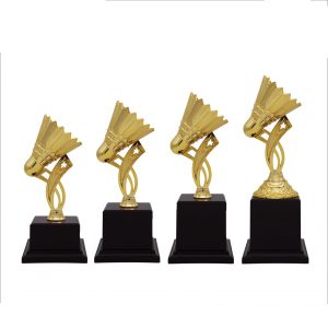 Badminton Competition Acrylic Trophies CTAC4241 – Acrylic Badminton Trophy | Trophy Supplier at Clazz Trophy Malaysia