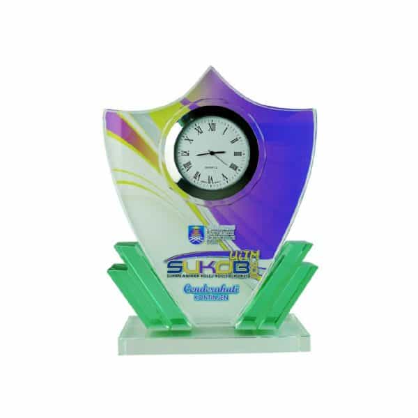 Crystal Clock Plaques CTCL2001 – Exclusive Crystal Clock Series | Trophy Supplier at Clazz Trophy Malaysia
