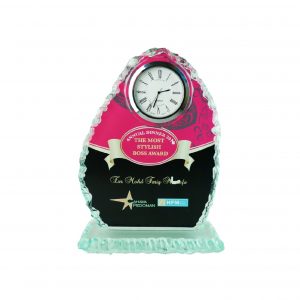 Crystal Clock Plaques CTCL2005 – Exclusive Crystal Clock Series | Trophy Supplier at Clazz Trophy Malaysia