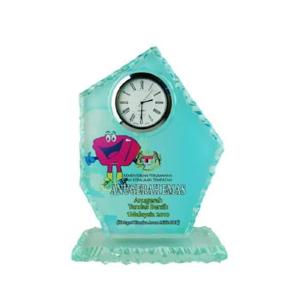 Crystal Clock Plaques CTCL2007 – Exclusive Crystal Clock Series | Clazz Trophy Supplier Malaysia