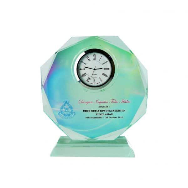 Crystal Clock Plaques CTCL2010 – Exclusive Crystal Clock Series | Clazz Trophy Supplier Malaysia