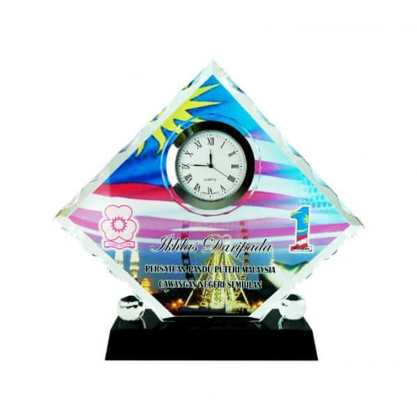 Crystal Clock Plaques CTCL2023 – Exclusive Crystal Clock Series | Clazz Trophy Supplier Malaysia