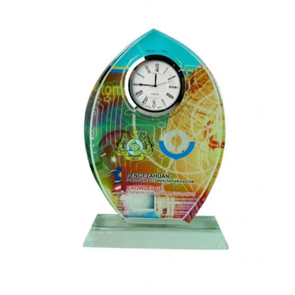 Crystal Clock Plaques CTCL2027 – Exclusive Crystal Clock Series | Trophy Supplier at Clazz Trophy Malaysia