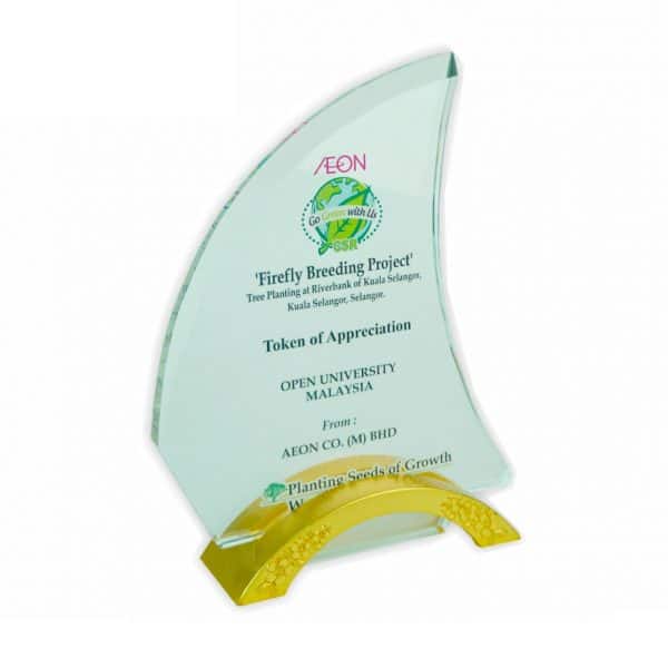 Crystal Arch Plaques CTCR3002 – Exclusive Crystal Plaque | Trophy Supplier at Clazz Trophy Malaysia