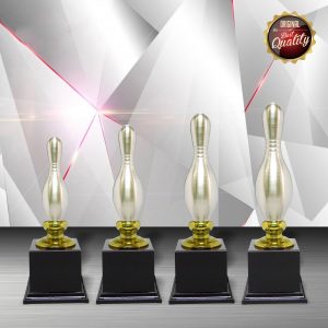 Silver Bowling Trophies CTEXWS6032 – Exclusive White Silver Bowling Trophy | Trophy Supplier at Clazz Trophy Malaysia