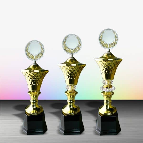 Gold colored White Silver Trophies CTEXWS6051 – Exclusive Gold White Silver Trophy | Clazz Trophy Supplier Malaysia