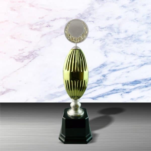 Gold colored White Silver Trophies CTEXWS6052 – Exclusive Gold White Silver Trophy | Clazz Trophy Supplier Malaysia