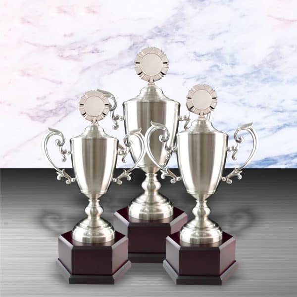 Silver Cup Trophies CTEXWS6058 – Exclusive White Silver Cup Trophy | Clazz Trophy Supplier Malaysia