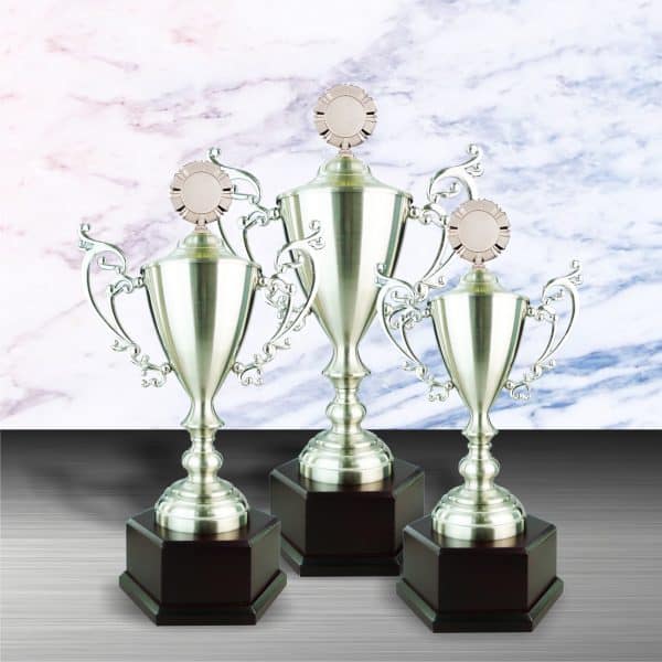 Silver Cup Trophies CTEXWS6064 – Exclusive White Silver Cup Trophy | Clazz Trophy Supplier Malaysia